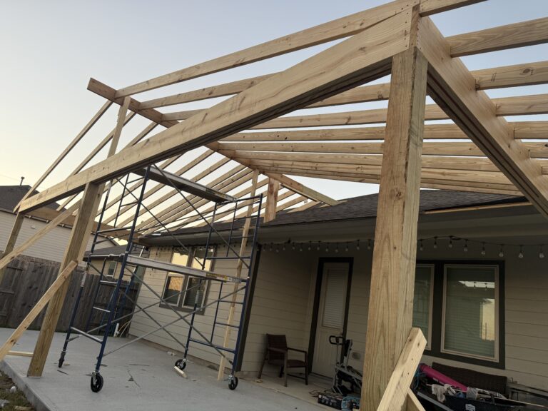 custom patio construction company in Houston